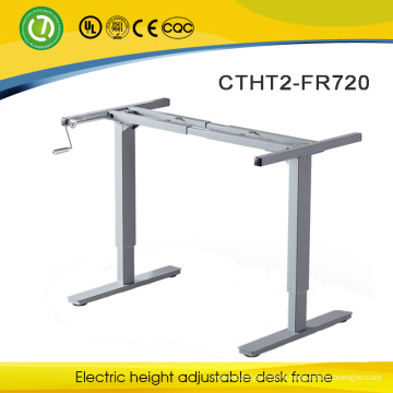 Healthy ergonomic sit stand desk frame & Obesity prevention & manual height adjustable desk frame